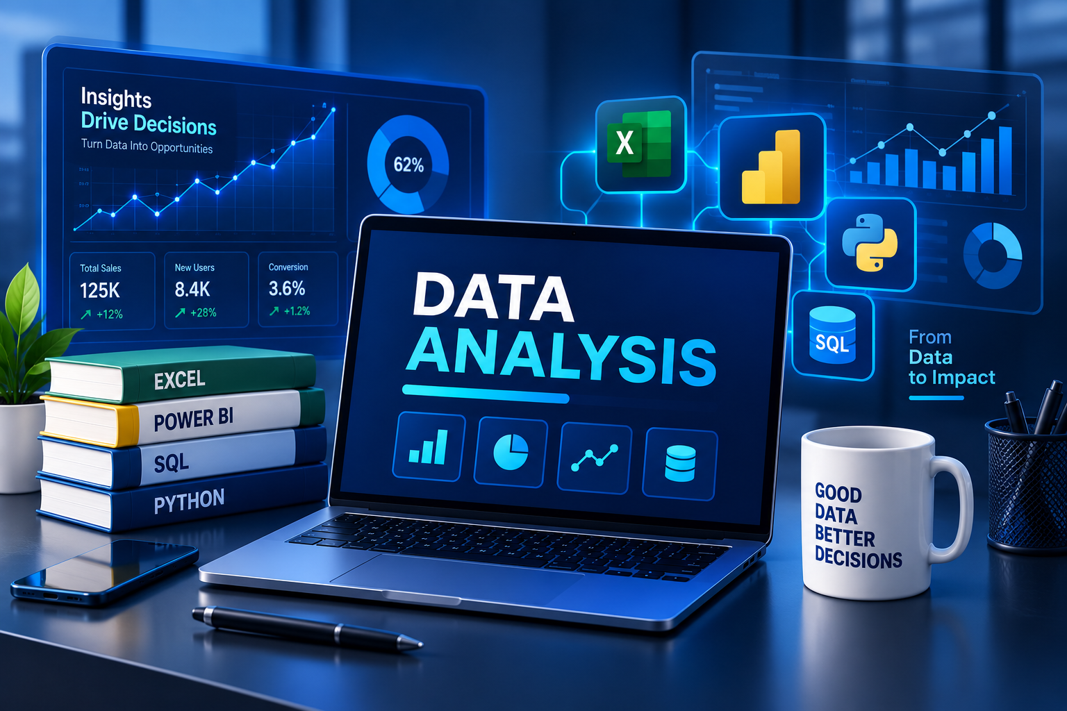تحليل البيانات باستخدام Excel وPower BI